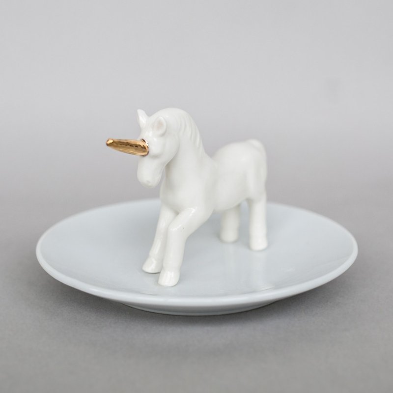 OOPSY Life - unicorn jewelery tray - RJB - เซรามิก - วัสดุอื่นๆ ขาว