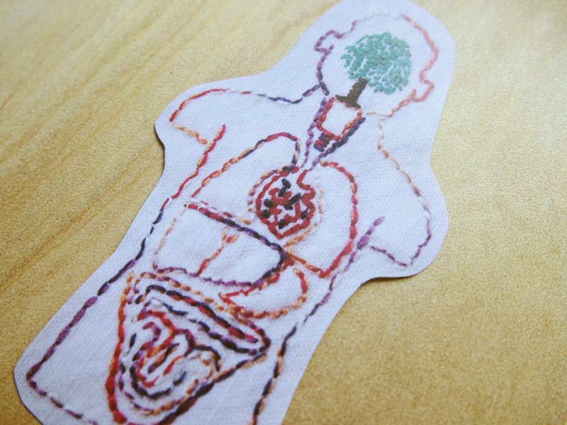 Tonight I hand - embroidery stickers - Human - สติกเกอร์ - งานปัก หลากหลายสี