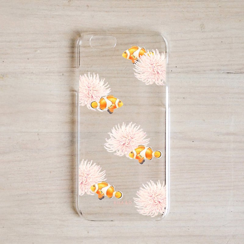 Clownfish hide and seek crystal phone case - Phone Cases - Plastic 