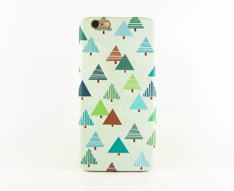 Triangle Forest iPhone case - เคส/ซองมือถือ - พลาสติก สีเขียว