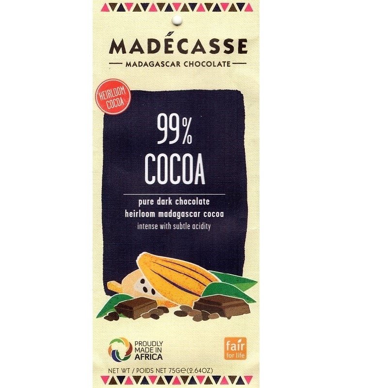 馬達加斯加巧克力＿99%黑巧克力＿公平貿易 - 巧克力 - 新鮮食材 咖啡色