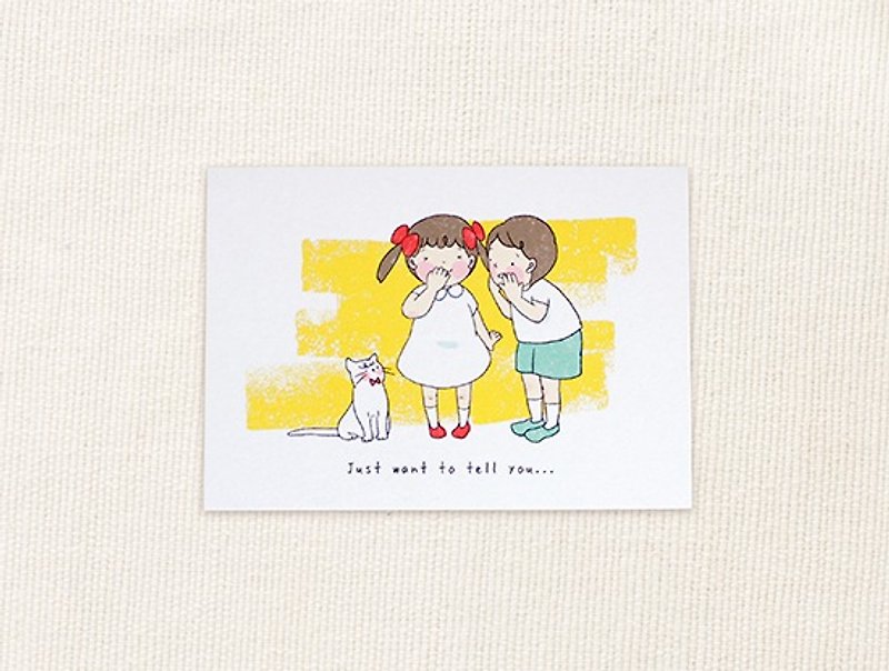 still Yue Daily / I want to tell you a whisper card ı universal card ı postcard - Cards & Postcards - Paper 