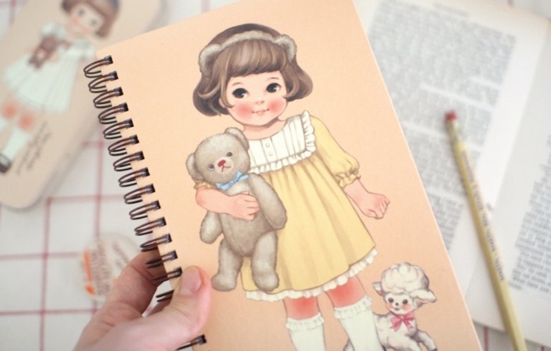 doll mate spring notebook2〈sally〉复古娃娃 笔记 万用 记事 手帐