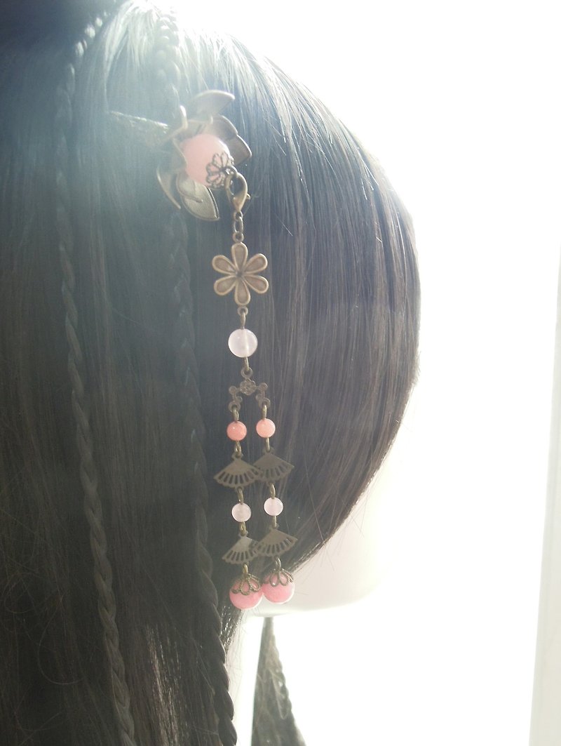 "Luanyun Pavilion-Tao Nuan in March" Classical Chinese clothes step by step - Hair Accessories - Other Metals 