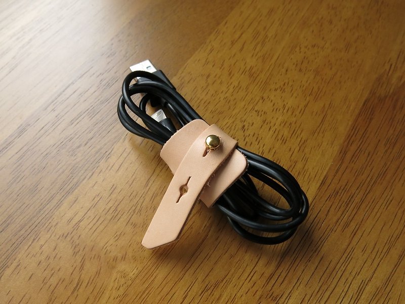 Elastic harness 【Jane One Piece】 - Cable Organizers - Genuine Leather Brown