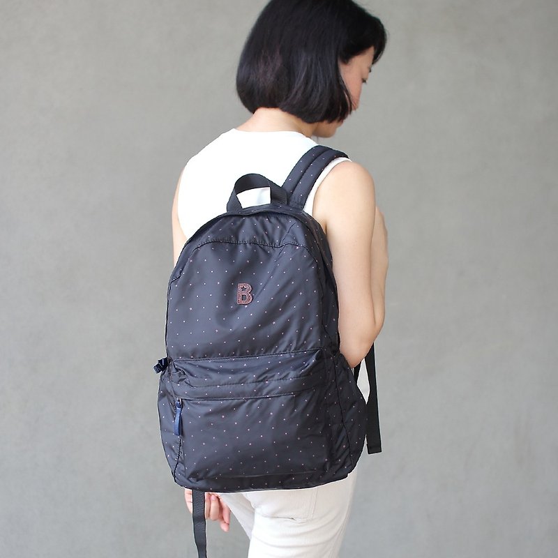 Mildred 2 in 1 Backpack(A4 OK)-black _105416 - กระเป๋าเป้สะพายหลัง - เส้นใยสังเคราะห์ สีดำ