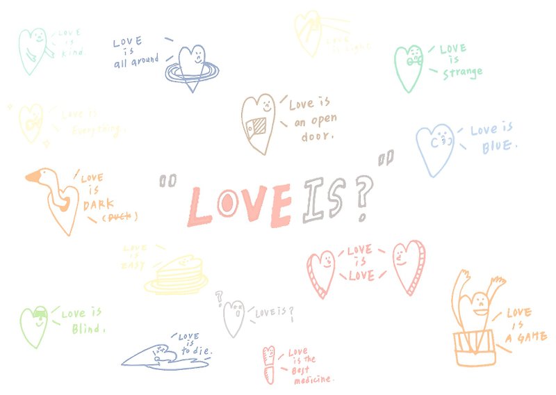 L02 what love is |? Postcards - Cards & Postcards - Paper Pink