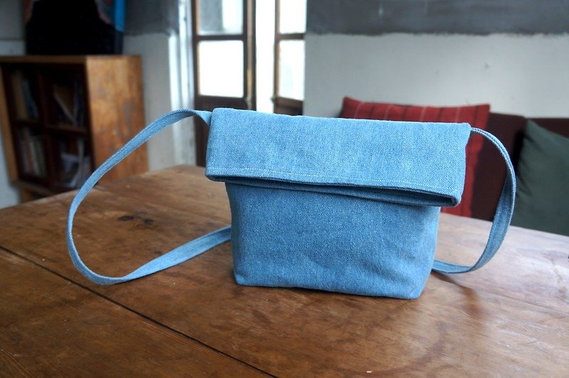 Walk - light blue denim - Messenger Bags & Sling Bags - Other Materials Blue