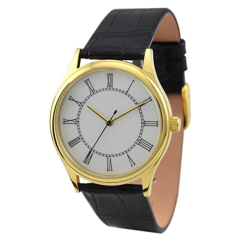 Elegance Watch with Roman Figure (Gold) - Other - Other Metals Gold