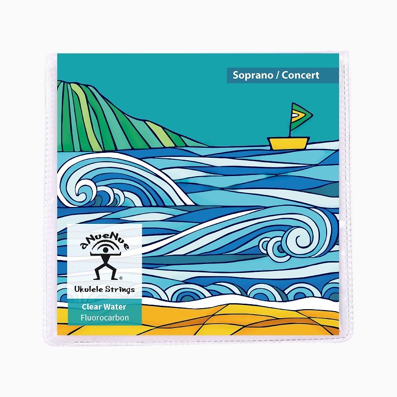 Ukulele Accessories - Clear Water Strings/Clear Fluorocarbon - Soprano & Concert - Guitars & Music Instruments - Other Materials White