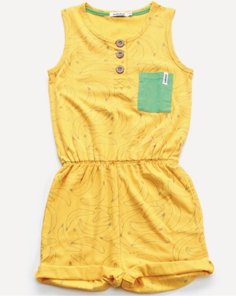 2015 spring and summer indikidual yellow full version banana jumpsuit - อื่นๆ - ผ้าฝ้าย/ผ้าลินิน สีเหลือง