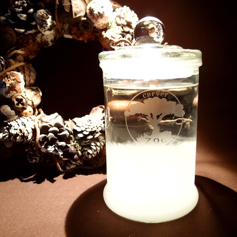Lettering custom made. Storm glass ❅ "elegant decorations." In - Items for Display - Glass White