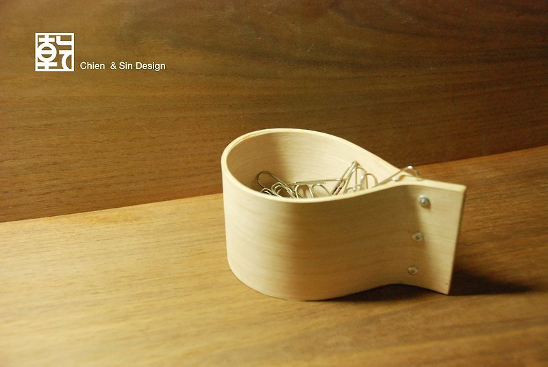 曲木盒系列 - Pen & Pencil Holders - Wood Khaki