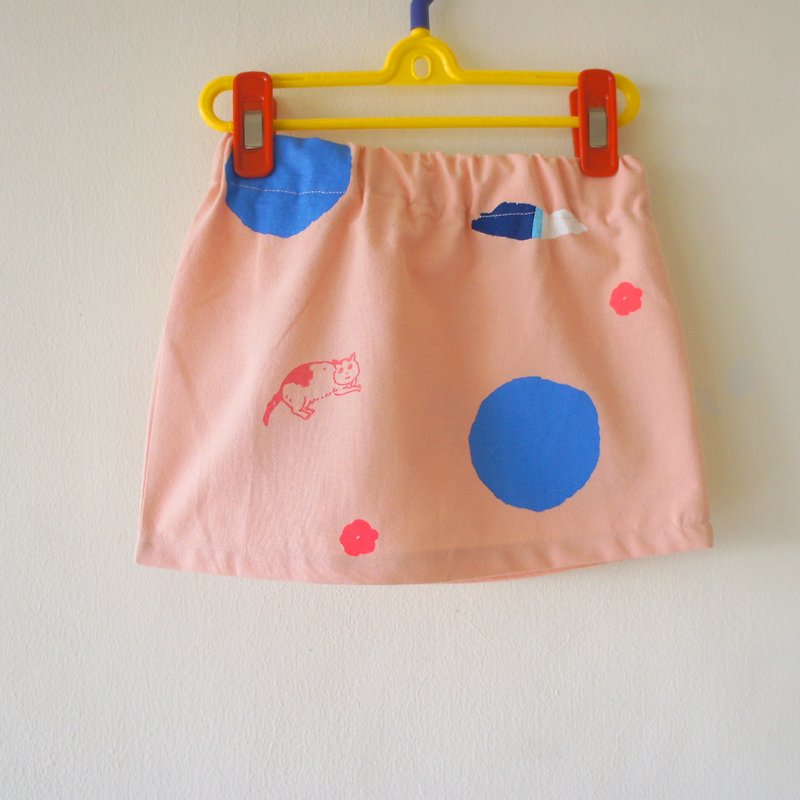 Turn a beautiful circle in pink sea / round skirt for kids - อื่นๆ - ผ้าฝ้าย/ผ้าลินิน สึชมพู