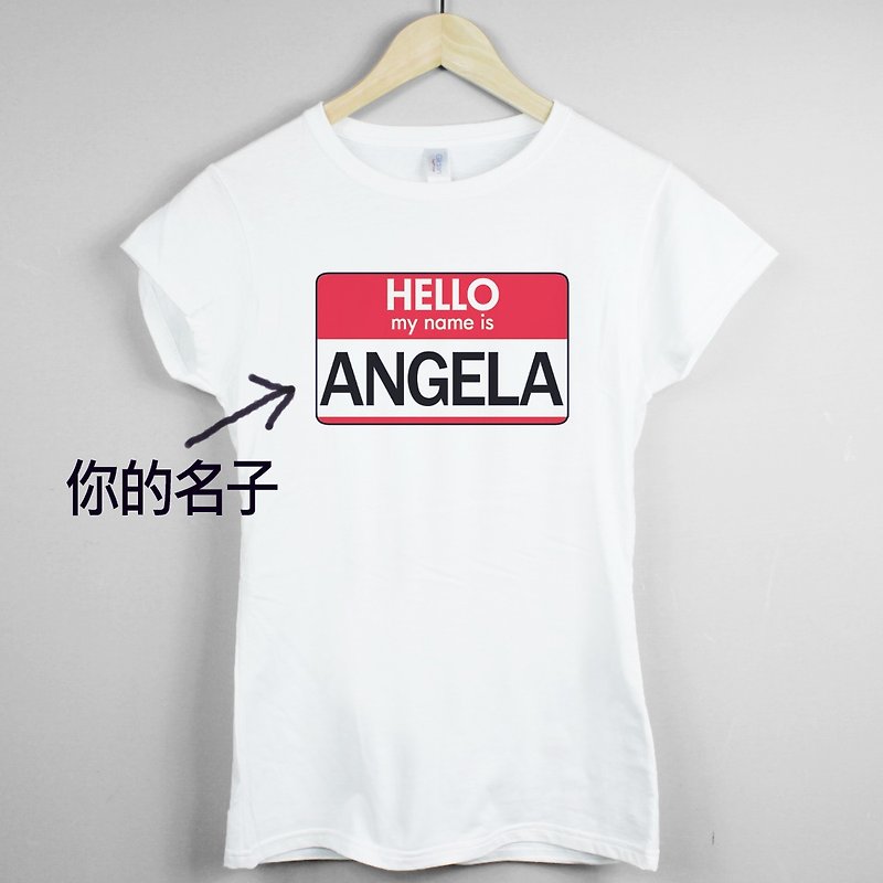 custom hello my name is t shirt - Women's T-Shirts - Other Materials Multicolor