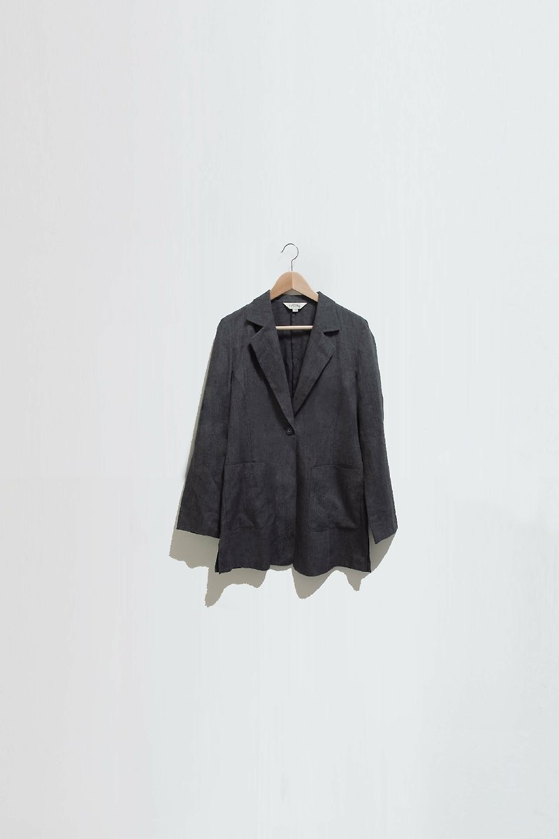 【Wahr】瑪格外套 - เสื้อแจ็คเก็ต - วัสดุอื่นๆ สีเทา
