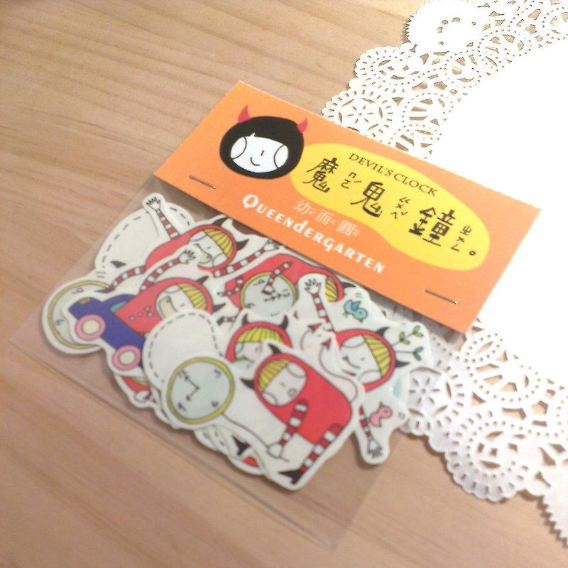 Devil Zhong ⏰ / stickers - Stickers - Plastic Multicolor