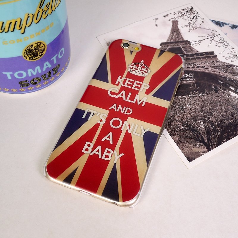 Keep Calm and It's Only a Baby England プリント ソフト/ハード ケース iPhone X、iPhone 8、iPhone 8 Plus、iPhone 7 ケース、iPhone 7 Plus ケース、iPhone 6/6S、iPhone 6/6S Plus、Samsung Galaxy Note 7 ケース、注5ケース、S7エッジケース、S7ケース - その他 - プラスチック 