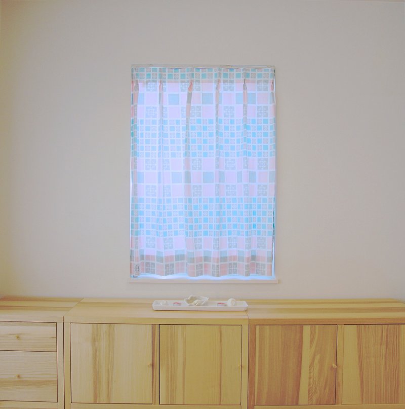 W 191cm-285cm / L 50cm-120cm Custom made curtains " Yuki " - Other - Cotton & Hemp Blue