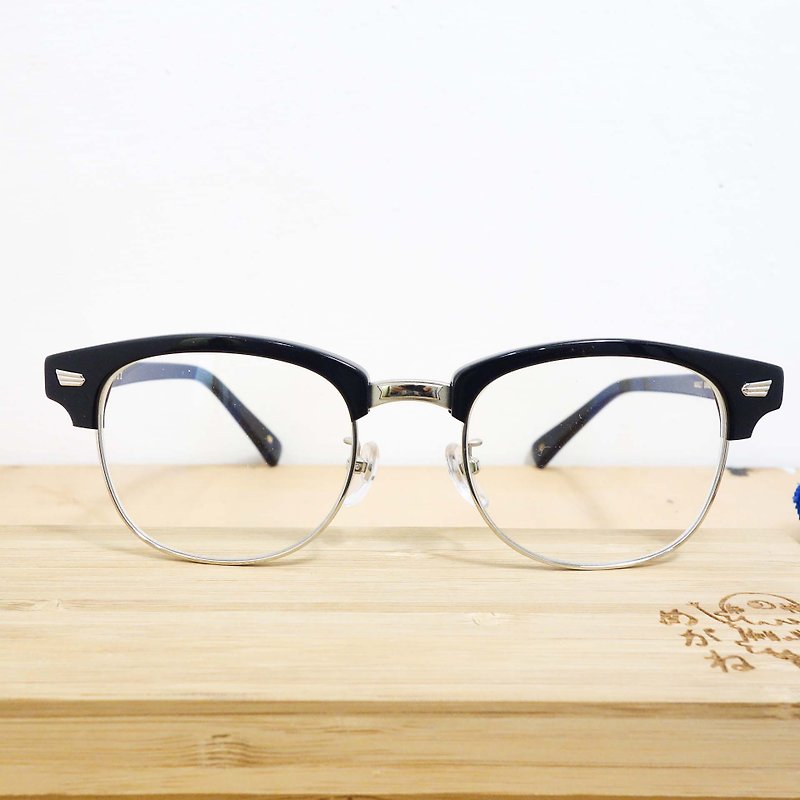 【目目商行】日本方框 眉框 3色 義大利板材 黑色/玳瑁/茶紋 - 眼鏡/眼鏡框 - 其他材質 黑色