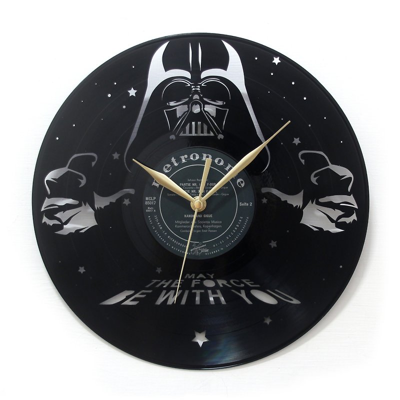 黑膠時鐘Star Wars - 時鐘/鬧鐘 - 其他材質 黑色