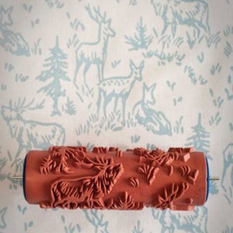 Wallpaper printing rollers 004-- deer - Other - Other Materials 