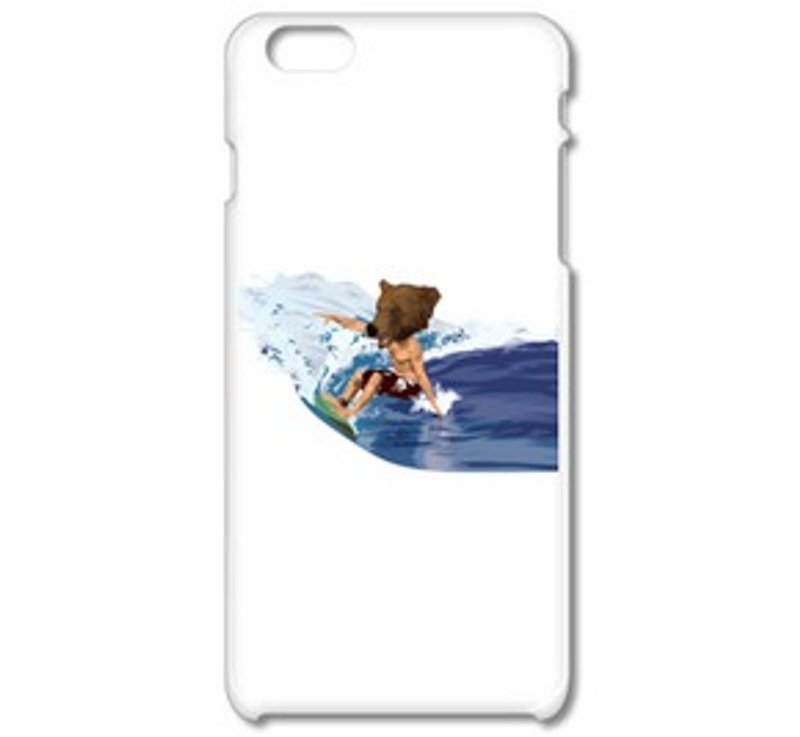 BEAR SURFING (iPhone6 case) - Phone Cases - Plastic White