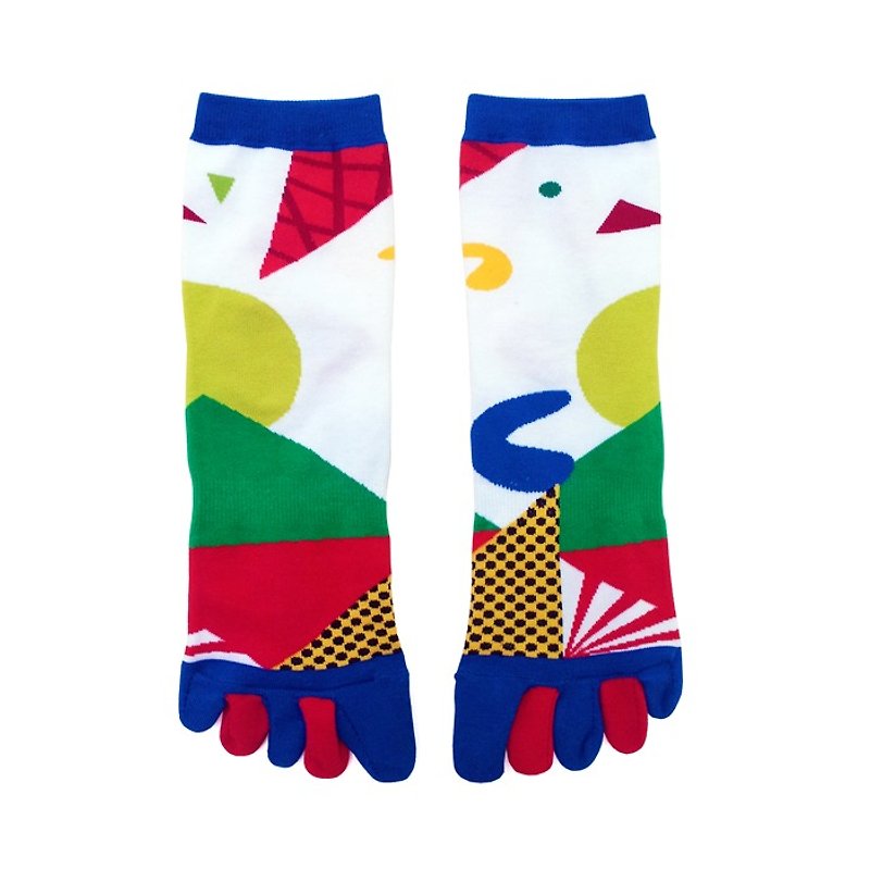 Southern Taiwan fruits / white color / passion if series socks - Socks - Cotton & Hemp Multicolor