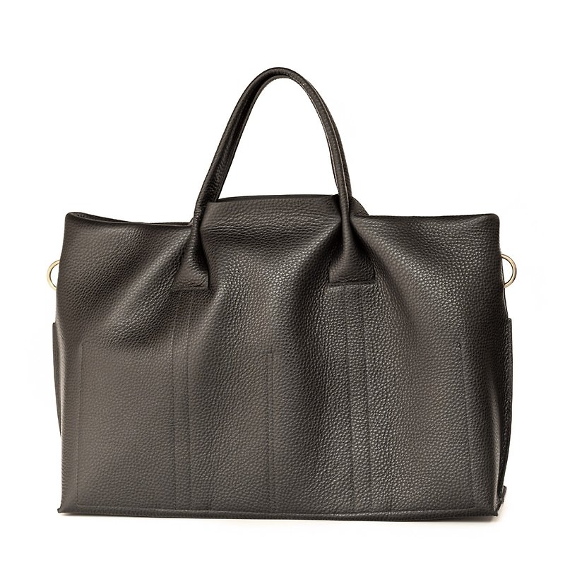 Rami handbag briefcase can be embossed with optional color - กระเป๋าถือ - หนังแท้ หลากหลายสี