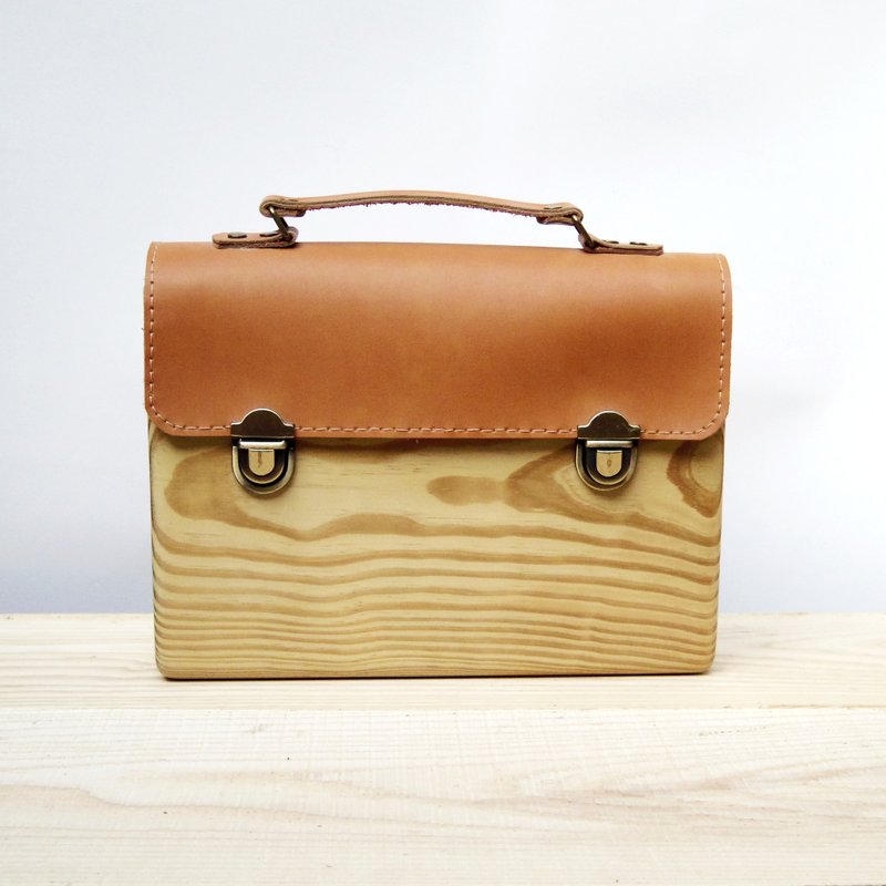 Wooden Document Bag from real wood - Briefcases & Doctor Bags - Wood Brown