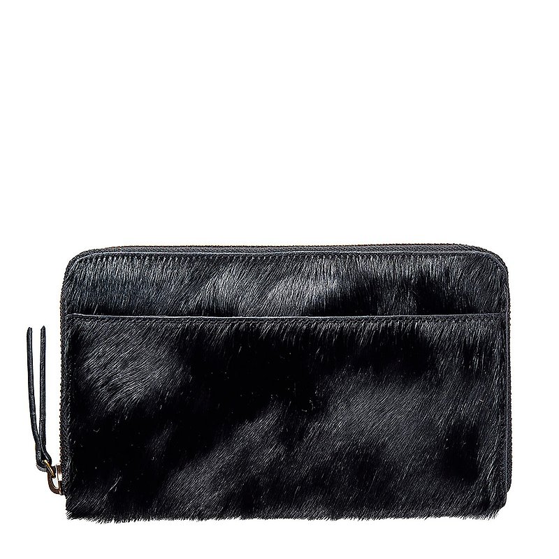 DELILAH Long Clip_Black / Black - Clutch Bags - Genuine Leather Black