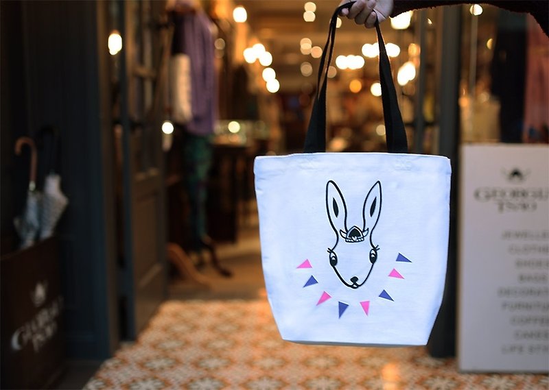 Bunny Shopping Bag - กระเป๋าแมสเซนเจอร์ - วัสดุอื่นๆ 
