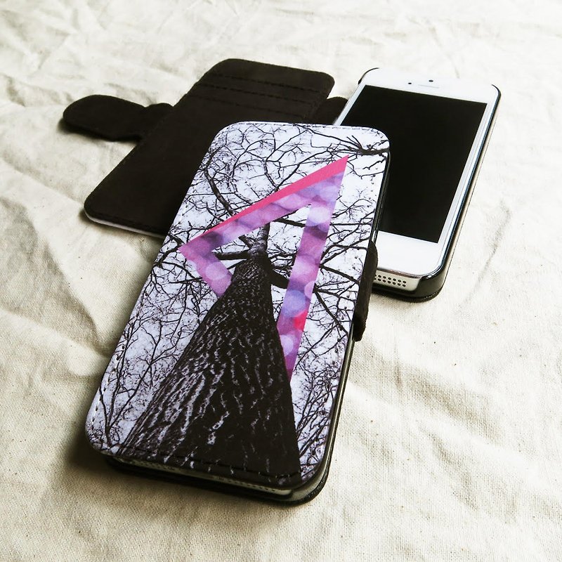 Purple, Geometric Forest - Designer,iPhone Wallet,Pattern iPhone wallet - Phone Cases - Paper Purple