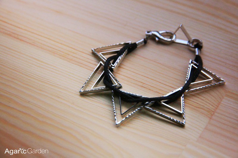 ▲ silver triangle geometric avant-garde - Bracelets - Necklaces - Dual - สร้อยข้อมือ - โลหะ 