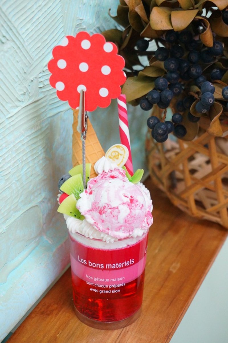 Bei Bei colorful handmade ice cream dessert (strawberry ice cream) - Other - Other Materials Purple