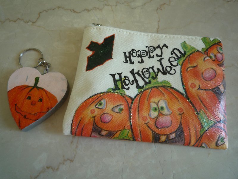 【Mio D.C.P.】Halloween萬聖節系列－零錢包Money Bag／愛心鑰匙圈Key Ring  20111022 - กระเป๋าใส่เหรียญ - วัสดุอื่นๆ 