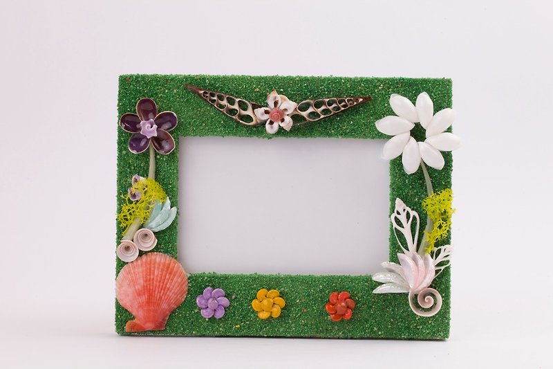 Hand made your drunk precious photo frame - green romance - Picture Frames - Wood Green