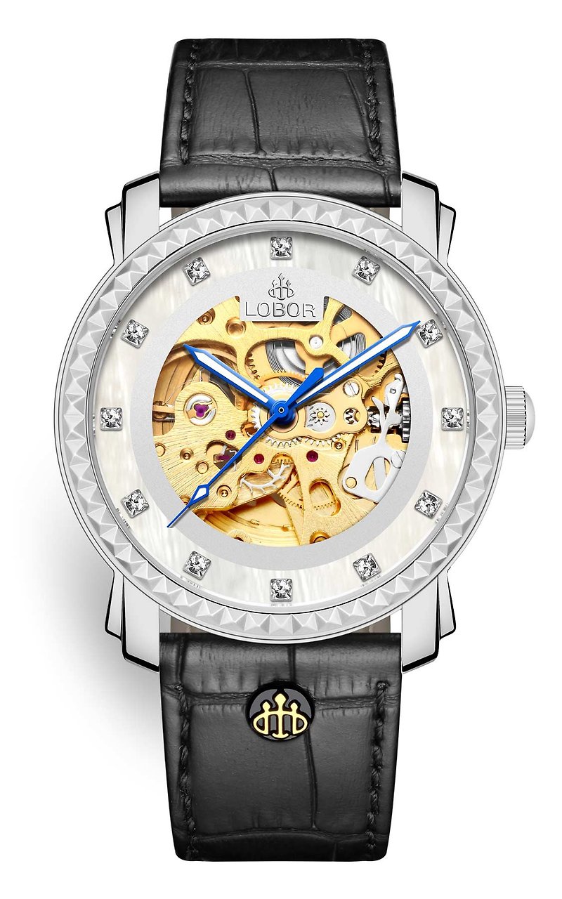 Premier Staunton 41mm mechanical movement tempered glass Hong Kong LOBOR watch - นาฬิกาผู้หญิง - วัสดุกันนำ้ สีดำ