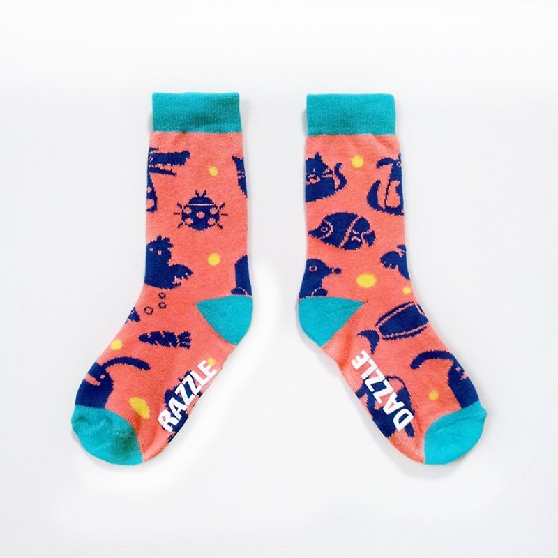 What I want to do when I grow up-Zookeeper / Orange / Dazzling Series Children's Socks - Socks - Cotton & Hemp Multicolor