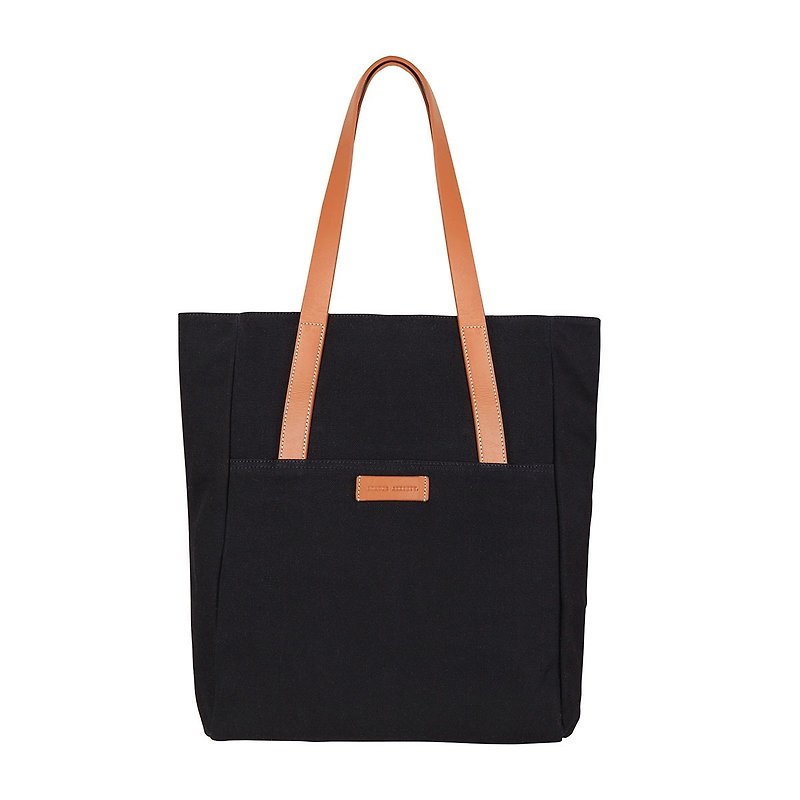 UNTIL NOW Canvas Tote Bag_Black / Black - Messenger Bags & Sling Bags - Other Materials Black