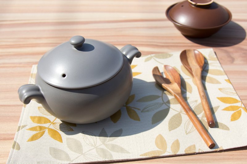 [VIVA] ● energy health energy ceramic pot fubao - Gray - เครื่องครัว - วัสดุอื่นๆ สีเทา