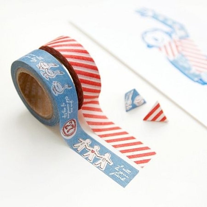 Out of Print Clearance-ICONIC Paper Tape Set (2 Entry) -05 Pretty Duckling, ICO80534 - Washi Tape - Paper Multicolor