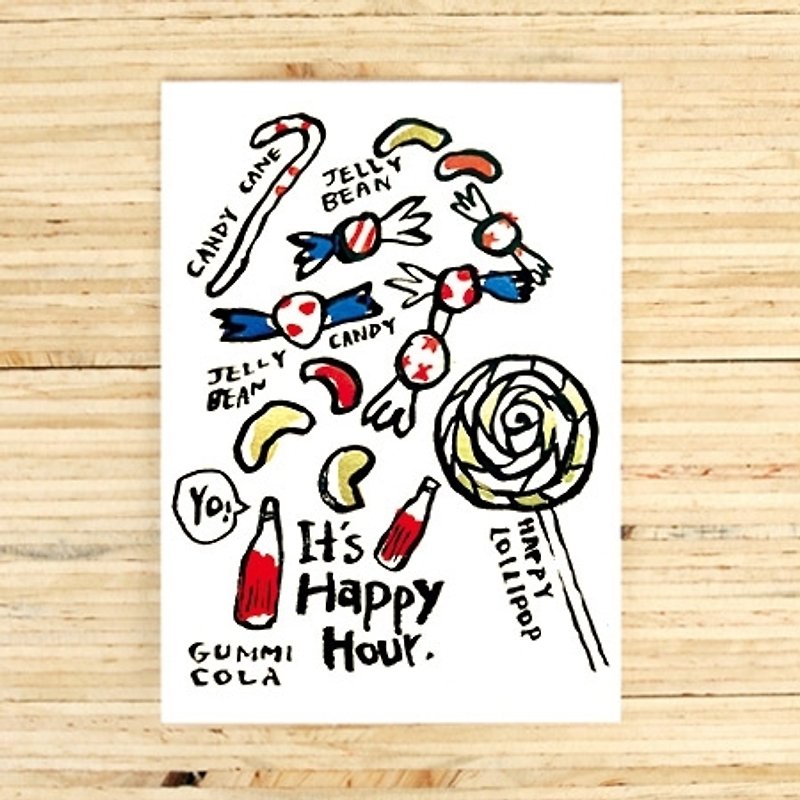 It's happy hour Greeting Card - 卡片/明信片 - 紙 