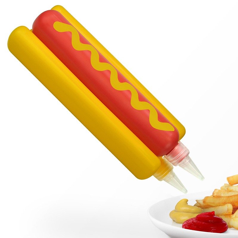 Mustard Squirting Sauce - Hot Dog - Food Storage - Plastic Multicolor