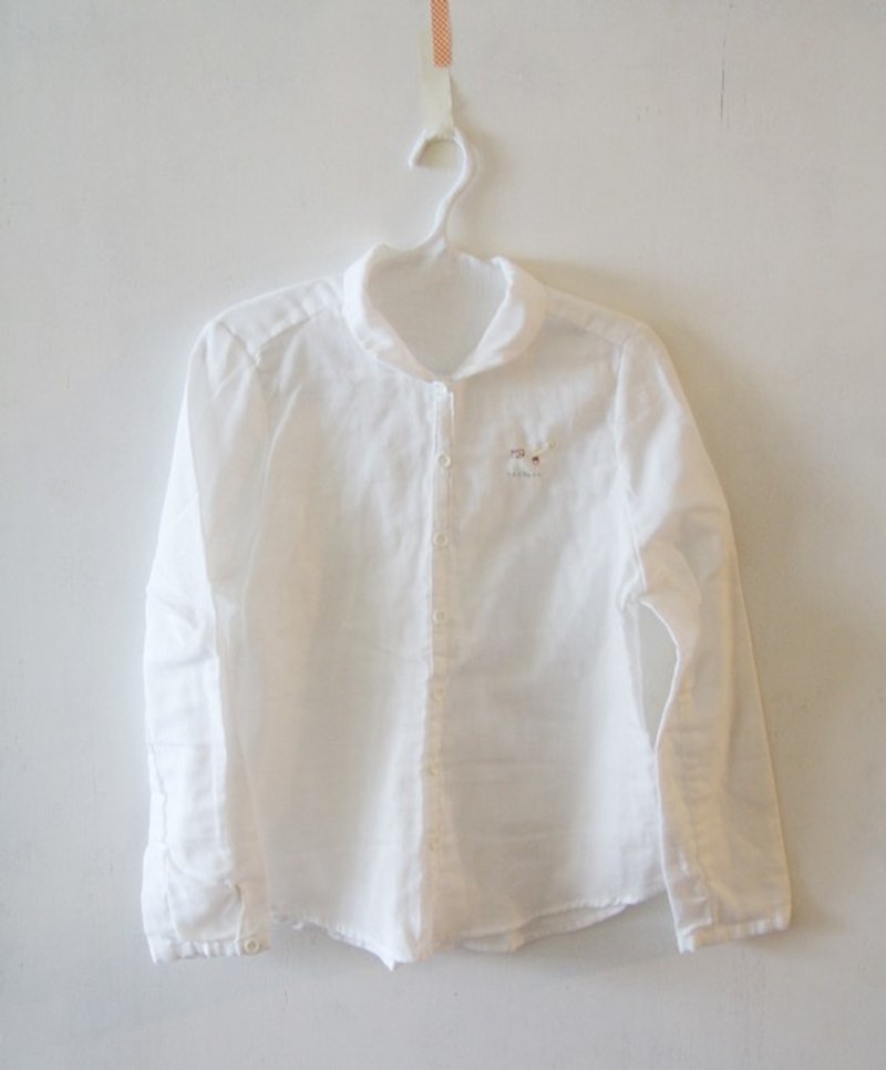 Shirts/Bread, Coffee and Poached Eggs - Women's Shirts - Cotton & Hemp White