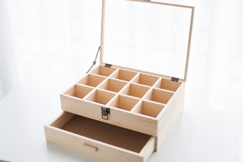 WOOD515 客製化訂製松木盒可加玻璃隔層雷射雕刻鑰匙鎖頭