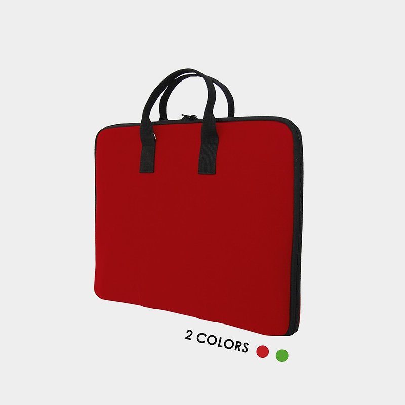 London 15-16 inch computer briefcase - กระเป๋าแล็ปท็อป - วัสดุกันนำ้ สีแดง
