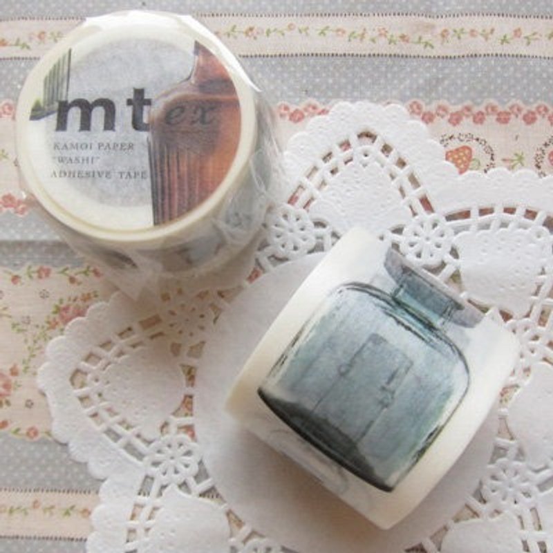 mt and paper tape mt ex 【Bottle (MTEX1P58)】 - Washi Tape - Paper Gray