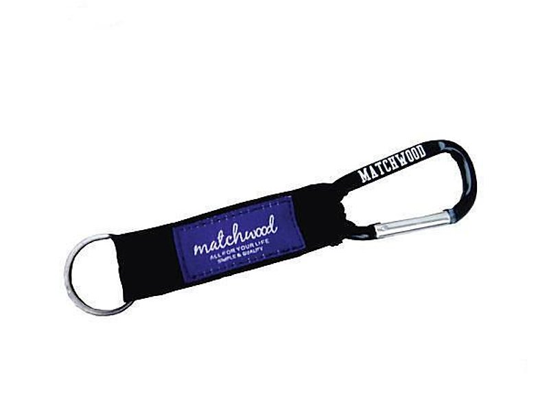 Matchwood Design Matchwood Mountaineering Hook Keyring outdoor Black - Keychains - Other Metals Black