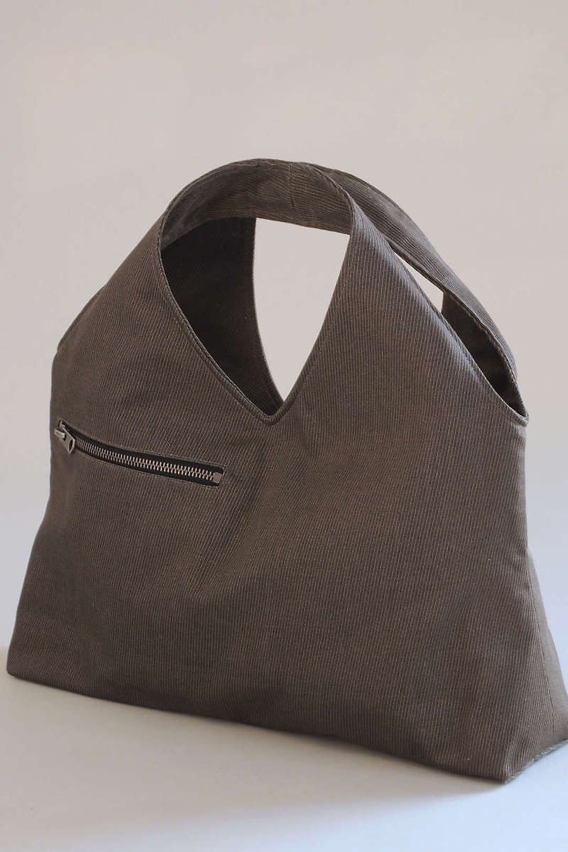 V-type bag big mouth _ Army Green - Handbags & Totes - Other Materials Green